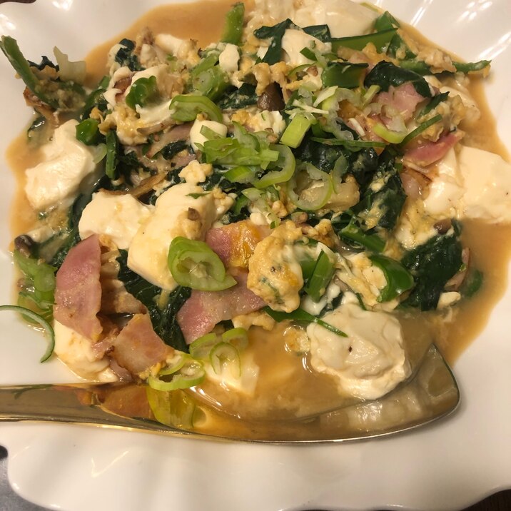ピノグリーン豆腐と卵のチャンプルー。No.269